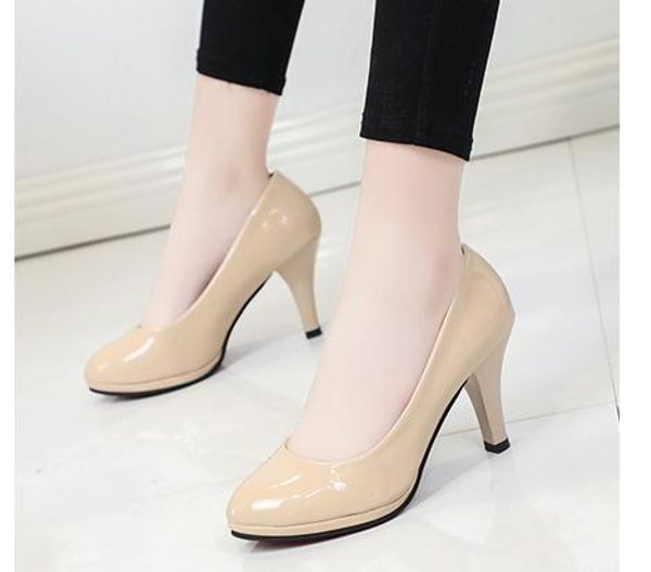 2019 women's shoes in spring and autumn with new style high heel fine heel round head waterproof table@qq67672, Black
2019 women's shoes in spring and autumn with new style high heel fine heel round head waterproof table@qq67672, Black