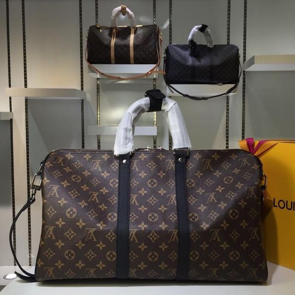 men's travel bags real leather waist bags handbags keepall 45 50 55 shoulder boston bag totes for man m41416
men's travel bags real leather waist bags handbags keepall 45 50 55 shoulder boston bag totes for man m41416