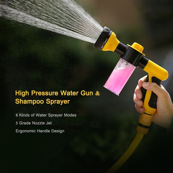portable water gun with 8 kinds of nozzle car wash garden watering gun shampoo sprayer foamer pet washing automobiles wash tool
portable water gun with 8 kinds of nozzle car wash garden watering gun shampoo sprayer foamer pet washing automobiles wash tool