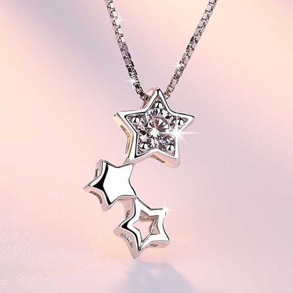 anenjery 925 sterling silver jewelry star cz zirconia pendant neckace for women gift 45cm box chain choker collares kolye s-n109
anenjery 925 sterling silver jewelry star cz zirconia pendant neckace for women gift 45cm box chain choker collares kolye s-n109