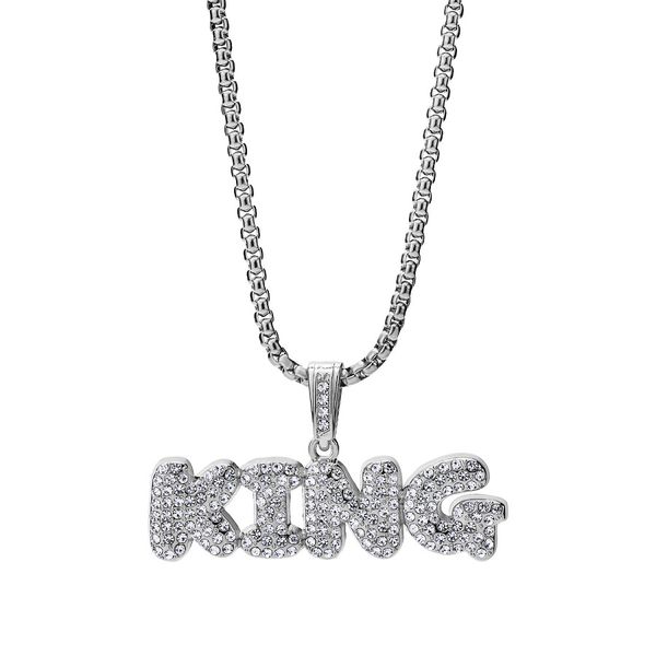 men hip hop jewelry iced out rhinestone designer letters pendant necklaces gold silver stainless steel 70cm long chain punk necklace for men 
men hip hop jewelry iced out rhinestone designer letters pendant necklaces gold silver stainless steel 70cm long chain punk necklace for men