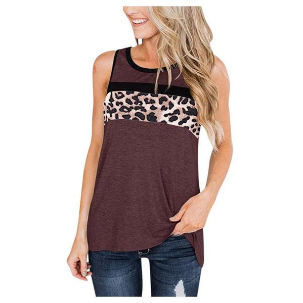 leopard print stitching tank women summer sports loose gym fitness crop plus size casual sleeveless ladies camis vest, Black;blue
leopard print stitching tank women summer sports loose gym fitness crop plus size casual sleeveless ladies camis vest, Black;blue