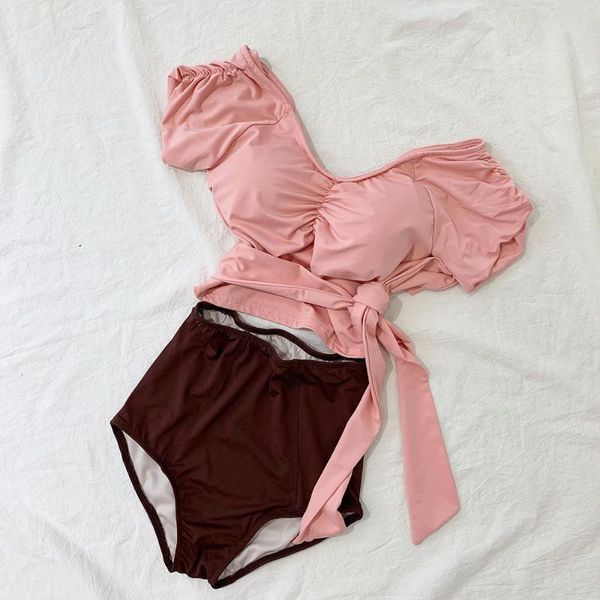 swimsuit women off shoulder push up swimwear ruched v-back belt two pieces biquini high waist bathing suit ladies 2019, White;black
swimsuit women off shoulder push up swimwear ruched v-back belt two pieces biquini high waist bathing suit ladies 2019, White;black
