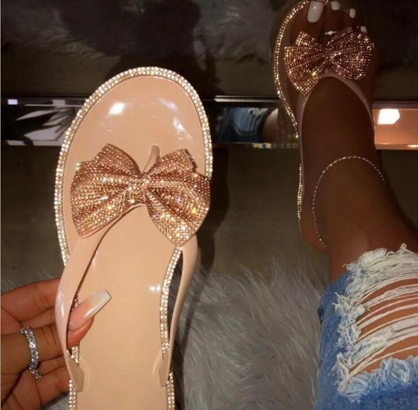 2019 women slipper summer shoes woman fashion bow crystal shining slippers rhinestone beach flip-flops female casual flat shoes, Black
2019 women slipper summer shoes woman fashion bow crystal shining slippers rhinestone beach flip-flops female casual flat shoes, Black