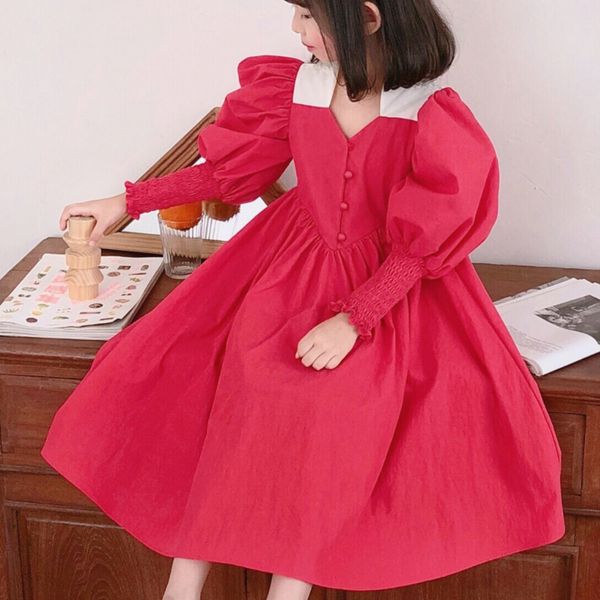 baby dress girls vintage court style lantern sleeve dress patchwork peter pan collar party princess christening dress children t200417, Red;yellow
baby dress girls vintage court style lantern sleeve dress patchwork peter pan collar party princess christening dress children t200417, Red;yellow