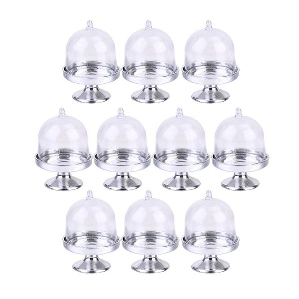 10 sets cake display goblet holder portable plastic cakes cup dessert mini stand with transparent dome and silver bottom plate
10 sets cake display goblet holder portable plastic cakes cup dessert mini stand with transparent dome and silver bottom plate