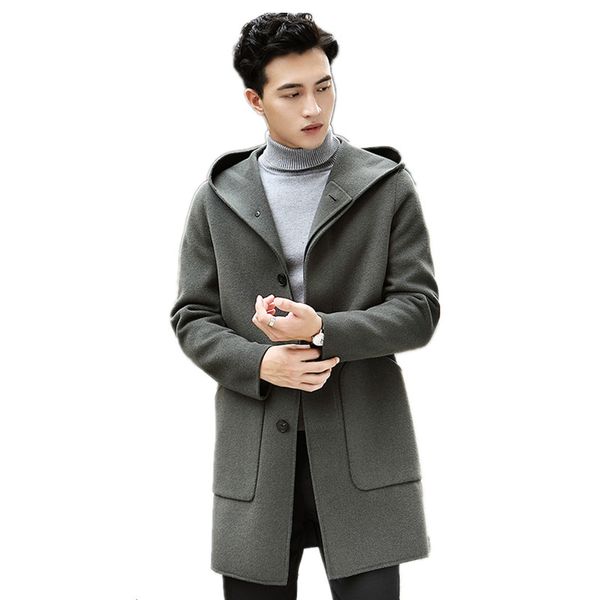 ayunsue real wool coat autumn winter jacket men hooded double-side woolen coats streetwear trench coat chaqueta hombre my2046, Black
ayunsue real wool coat autumn winter jacket men hooded double-side woolen coats streetwear trench coat chaqueta hombre my2046, Black