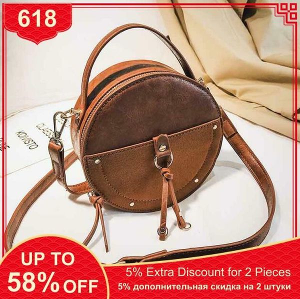 mini circular bagwomen shoulder bags vintage scrub leather round designer crossbody bag for women pu leather lady small handbags
mini circular bagwomen shoulder bags vintage scrub leather round designer crossbody bag for women pu leather lady small handbags