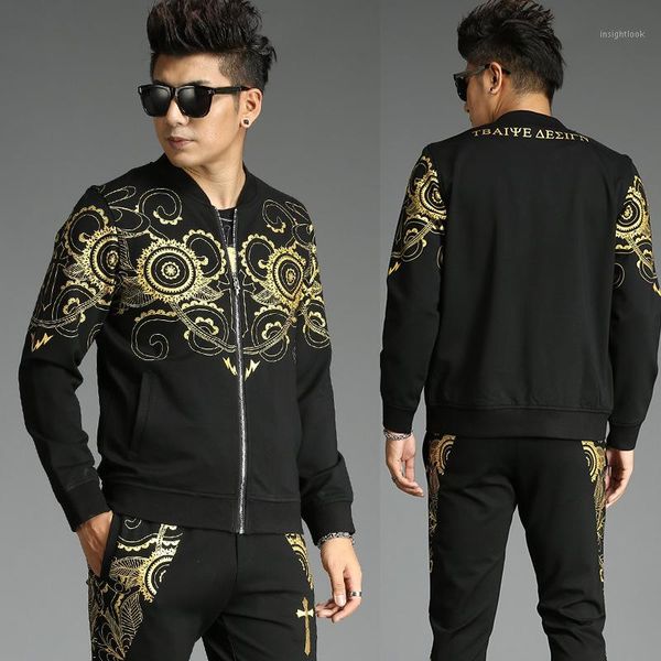 2019 autumn and winter new men's suit korean fashion personality trend two-piece men sweat suit set cotton zipper1, Gray
2019 autumn and winter new men's suit korean fashion personality trend two-piece men sweat suit set cotton zipper1, Gray