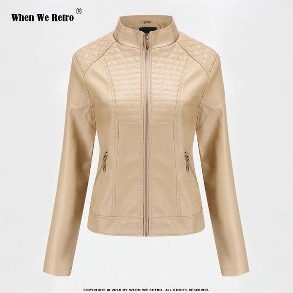when we retro faux leather jackets women qy0608 winter autumn motorcycle jackets black outerwear faux leather pu coat, Black;brown
when we retro faux leather jackets women qy0608 winter autumn motorcycle jackets black outerwear faux leather pu coat, Black;brown