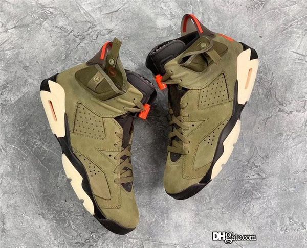 authentic travis scott x air 6 cactus jack medium olive glow in the dark olive based upper 3m retro basketball shoes cn1084-200 with box
authentic travis scott x air 6 cactus jack medium olive glow in the dark olive based upper 3m retro basketball shoes cn1084-200 with box
