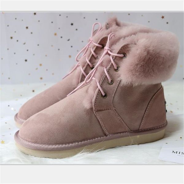 2019 new women boots snow boots genuine sheepskin leather fashion ankle 100% natural fur warm wool winter shoes, Black
2019 new women boots snow boots genuine sheepskin leather fashion ankle 100% natural fur warm wool winter shoes, Black