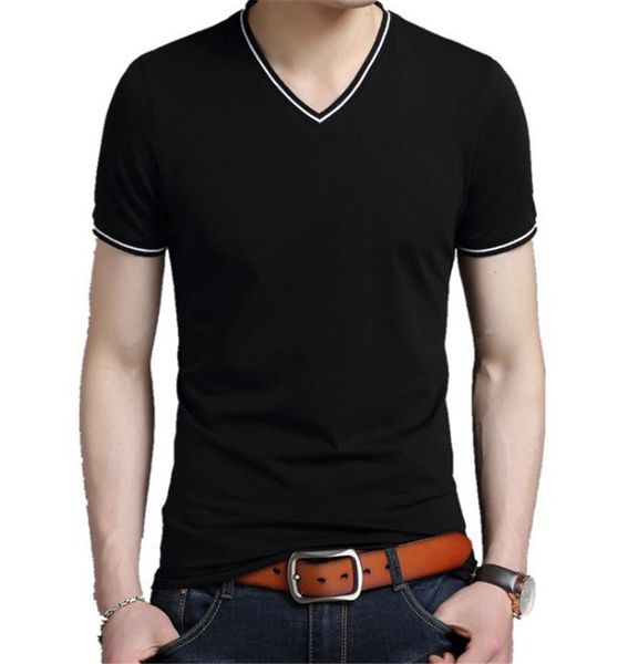 slim mens designer tshirts fashion summer short sleeve panelled mens v neck tees casual males clothing, White;black
slim mens designer tshirts fashion summer short sleeve panelled mens v neck tees casual males clothing, White;black