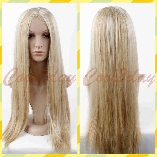 парики синтетических волос стиля моды блондинки платины длинные прямые теплостойкие, Black 
парики синтетических волос стиля моды блондинки платины длинные прямые теплостойкие, Black