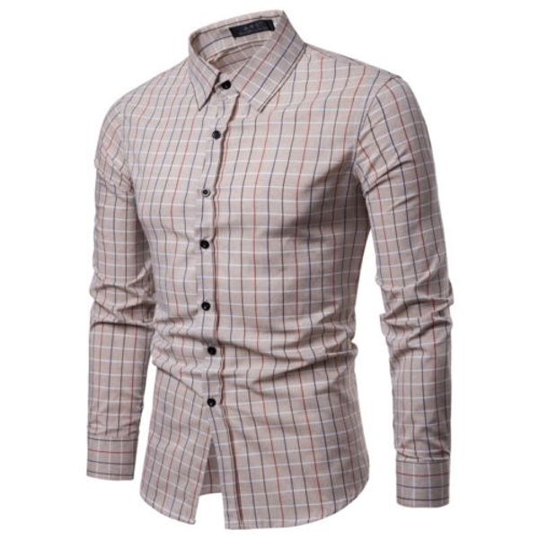 new 2019 men long sleeve plaid v-neck fashion party formal shirt casual slim business work formal -xxl, White;black
new 2019 men long sleeve plaid v-neck fashion party formal shirt casual slim business work formal -xxl, White;black