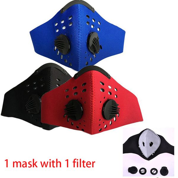 50pcs dhl anti-dust pm 2.5 dust mask air valve anti pollution cycling mask anti-fog activated carbon filter outdoor sport bike face mask, Black 
50pcs dhl anti-dust pm 2.5 dust mask air valve anti pollution cycling mask anti-fog activated carbon filter outdoor sport bike face mask, Black