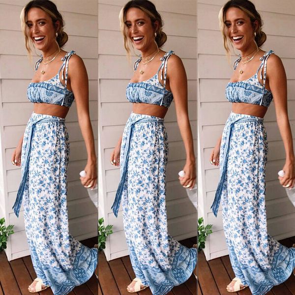 Summer Two Piece Set Women Floral Print Spaghetti Strap Casual Outfits Strapless Ruffle Boho Two Piece Holiday Vacation Outfits
Summer Two Piece Set Women Floral Print Spaghetti Strap Casual Outfits Strapless Ruffle Boho Two Piece Holiday Vacation Outfits