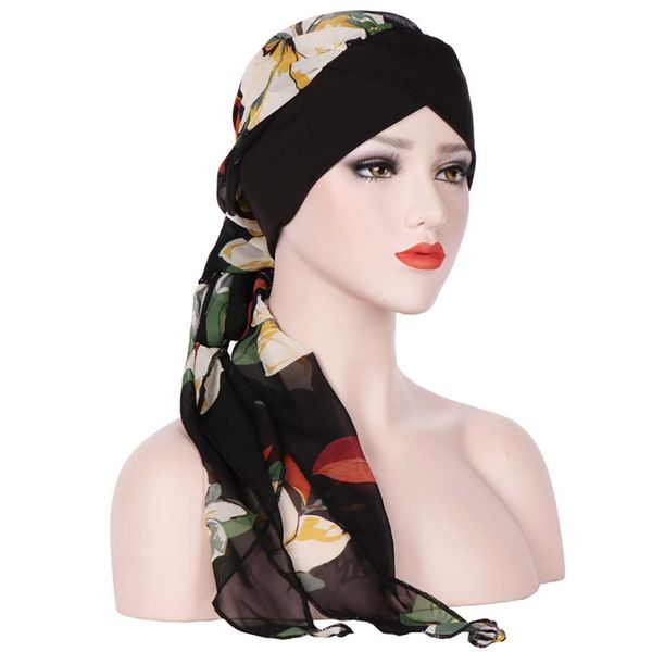 fashion-fashion muslim women turban hat floral printed long tail cap headwrap trendy, Blue;gray
fashion-fashion muslim women turban hat floral printed long tail cap headwrap trendy, Blue;gray