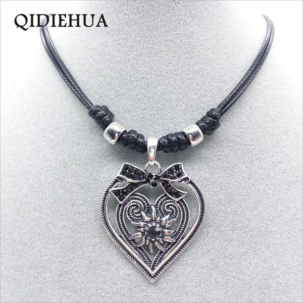 statement necklaces & pendants for women collier femme vintage love heart bow pendant charm rope edelweiss necklace wholesale, Silver
statement necklaces & pendants for women collier femme vintage love heart bow pendant charm rope edelweiss necklace wholesale, Silver