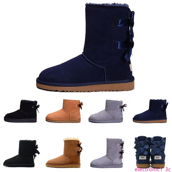 2019 luxury designer wgg snow boots women's australia classic bow ankle boots black grey chestnut navy blue women girl half boots size, Black;green
2019 luxury designer wgg snow boots women's australia classic bow ankle boots black grey chestnut navy blue women girl half boots size, Black;green