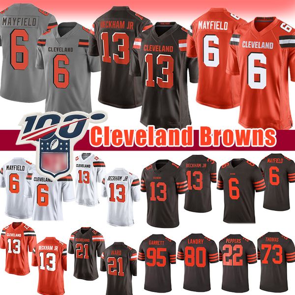 13 odell beckham jr brown jer ey 6 baker mayfield 80 jarvi landry 95 myle garrett cleveland nick chubb ward joe thoma brown men 13 odell beckham jr brown jer ey 6 baker mayfield 80 jarvi landry 95 myle garrett cleveland nick chubb ward joe thoma brown men