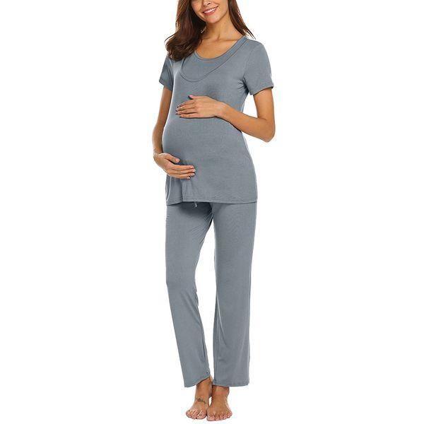 arloneet maternity short sleeve breastfeeding nursing baby homewear pregnant sleep t-shirt +stripe pants pajamas set w0411, White
arloneet maternity short sleeve breastfeeding nursing baby homewear pregnant sleep t-shirt +stripe pants pajamas set w0411, White