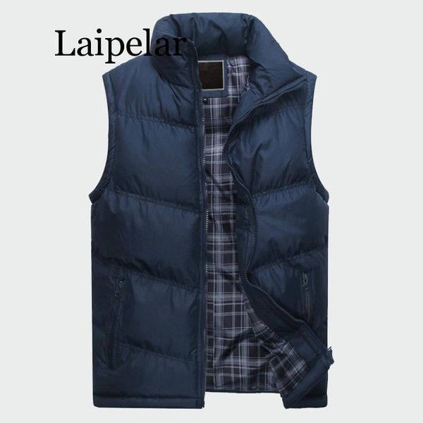 laipelar men's sleeveless jacket new fashion thicken cotton vest autumn warm vest winter male waistcoats men casual windbreakers, Black;white
laipelar men's sleeveless jacket new fashion thicken cotton vest autumn warm vest winter male waistcoats men casual windbreakers, Black;white