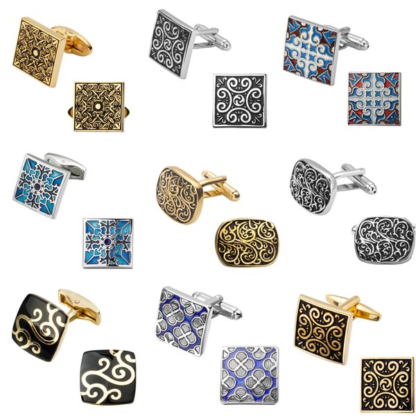 popular blue enamel crystal rose square round silver cufflinks cufflinks retro luxury wedding men, Silver;golden
popular blue enamel crystal rose square round silver cufflinks cufflinks retro luxury wedding men, Silver;golden