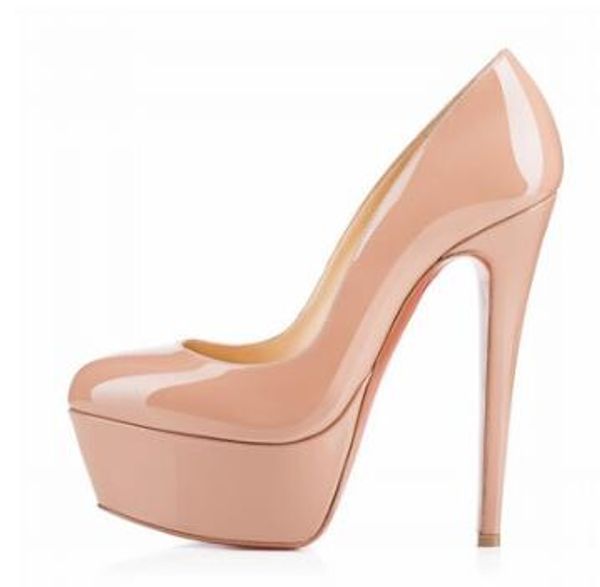 luxury designer red bottom high heels platform shoe pumps nude/black patent leather peep-toe women dress wedding sandals shoes 34-44 25
luxury designer red bottom high heels platform shoe pumps nude/black patent leather peep-toe women dress wedding sandals shoes 34-44 25