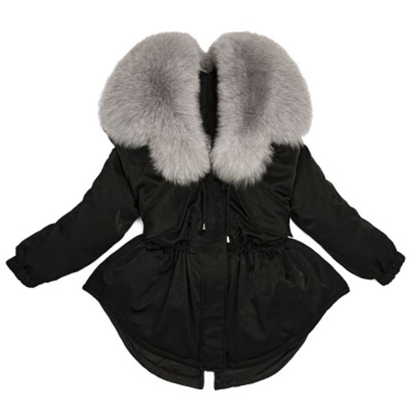 women's down & parkas winter high waist fur collor parka coat women warm thicken adjustable female korean slim outerwears, Black
women's down & parkas winter high waist fur collor parka coat women warm thicken adjustable female korean slim outerwears, Black