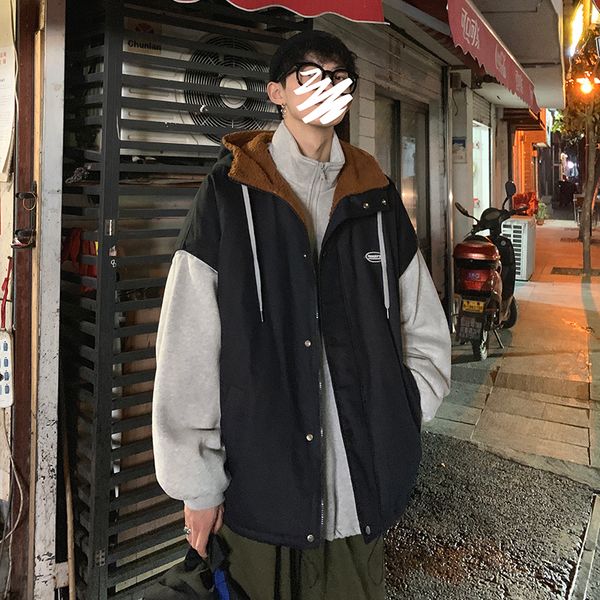 men's down & parkas 2021 winter youth sleeve lamb lining hooded cotton coat casual jacket dark gray / black khaki
men's down & parkas 2021 winter youth sleeve lamb lining hooded cotton coat casual jacket dark gray / black khaki