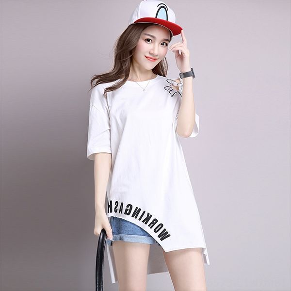2020 cotton medium and long t-shirt women's loose irregular hole short sleeve ins fashionable t-shirt white western style top
2020 cotton medium and long t-shirt women's loose irregular hole short sleeve ins fashionable t-shirt white western style top