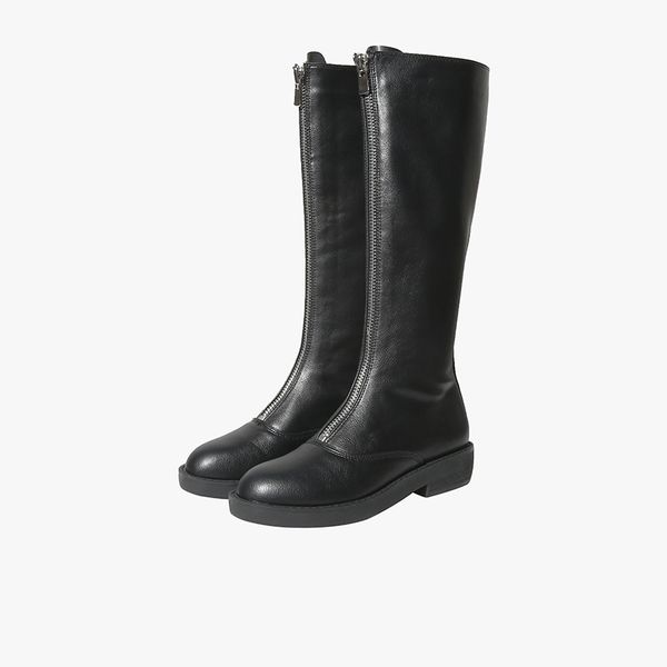 2019 winter new high boots women fashion simple solid color trend zipper decoration comfortable and casual high tube knight boot, Black
2019 winter new high boots women fashion simple solid color trend zipper decoration comfortable and casual high tube knight boot, Black
