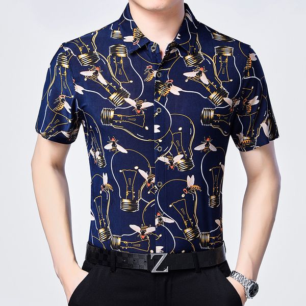 men's casual shirts c-0193 creative light bulb 3d printing fashion short sleeve shirt summer quality soft comfortable icy luxury men, White;black
men's casual shirts c-0193 creative light bulb 3d printing fashion short sleeve shirt summer quality soft comfortable icy luxury men, White;black