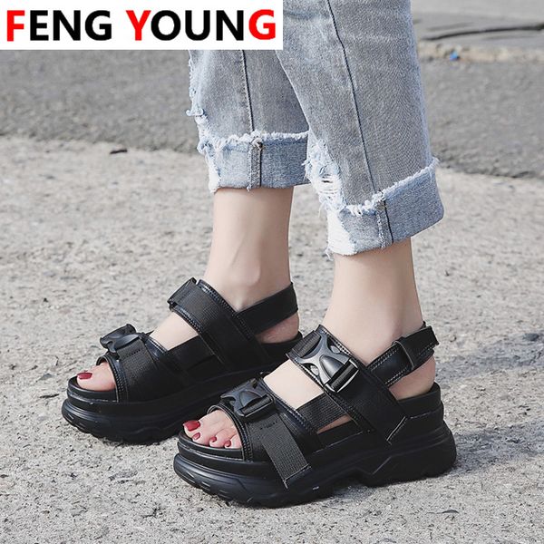 designers women buckle strap sandal 7cm high white black beach sport casual woman chunky sandals platformshoes gladiator summer
designers women buckle strap sandal 7cm high white black beach sport casual woman chunky sandals platformshoes gladiator summer