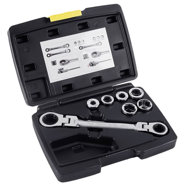6-19mm universal socket set with double box ratchet wrench 13 in 1 double head reversible ratchet combination spanner
6-19mm universal socket set with double box ratchet wrench 13 in 1 double head reversible ratchet combination spanner