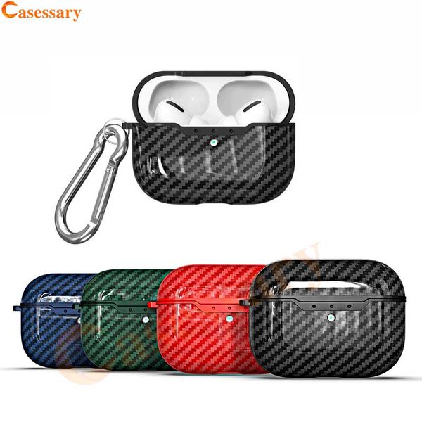 for apple airpods pro cases carbon fiber texture protector airpod cover earpod case anti-drop with hook and retail package dhl shipping
for apple airpods pro cases carbon fiber texture protector airpod cover earpod case anti-drop with hook and retail package dhl shipping