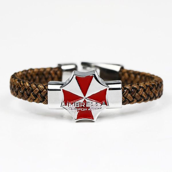 movie series resident evil bracelet red umbrella leather bracelet fashion jewelry knitted bangle charm bracelets for women men, Golden;silver
movie series resident evil bracelet red umbrella leather bracelet fashion jewelry knitted bangle charm bracelets for women men, Golden;silver