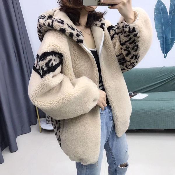 faux fur coat shearling sheep fur jacket teddy leopard print coat hooded oversize loose fluffy jacket women, Black
faux fur coat shearling sheep fur jacket teddy leopard print coat hooded oversize loose fluffy jacket women, Black