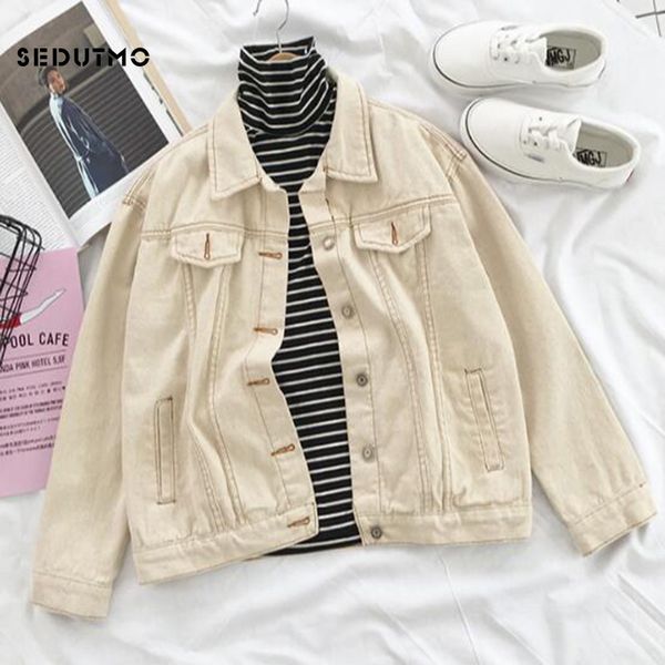 sedutmo 2018 denim jacket women harajuku boyfriend jean coat streetwear vintage autumn casual basic outerwear ed195, Black;brown
sedutmo 2018 denim jacket women harajuku boyfriend jean coat streetwear vintage autumn casual basic outerwear ed195, Black;brown