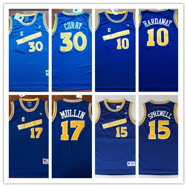 #17 Chris Mullin #15 Latrell Sprewell 10 Tim Hardaway Retro Basketball Jersey University wears Stitched Jersey S-2XL Top Quality
#17 Chris Mullin #15 Latrell Sprewell 10 Tim Hardaway Retro Basketball Jersey University wears Stitched Jersey S-2XL Top Quality