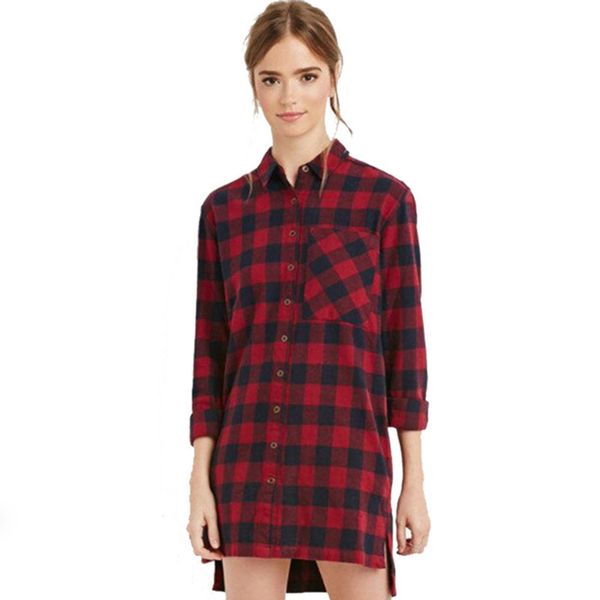 womens designer shirt plaid lapel sleeve long single-breasted cardigan shirt womennnfcnnfc, White
womens designer shirt plaid lapel sleeve long single-breasted cardigan shirt womennnfcnnfc, White