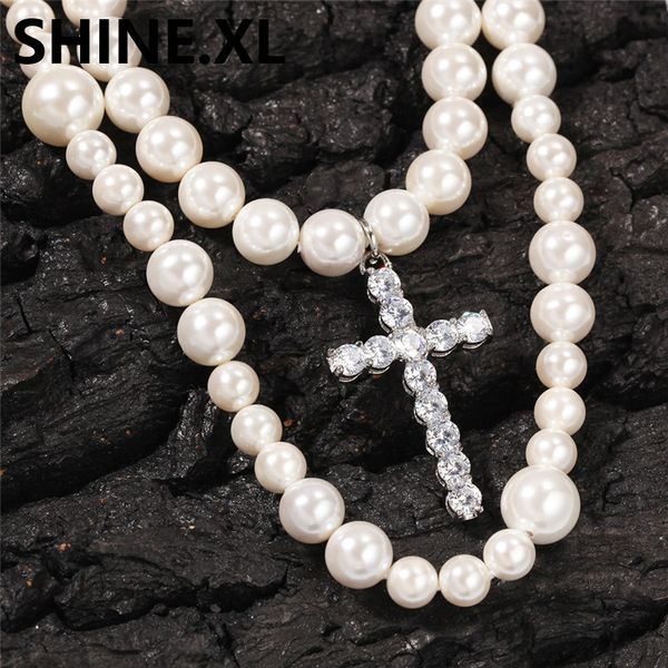 mens natural pearl necklace chain cross heads 8mm 10mm shell beads pendant hiphop trendy rock jewelry, Silver
mens natural pearl necklace chain cross heads 8mm 10mm shell beads pendant hiphop trendy rock jewelry, Silver