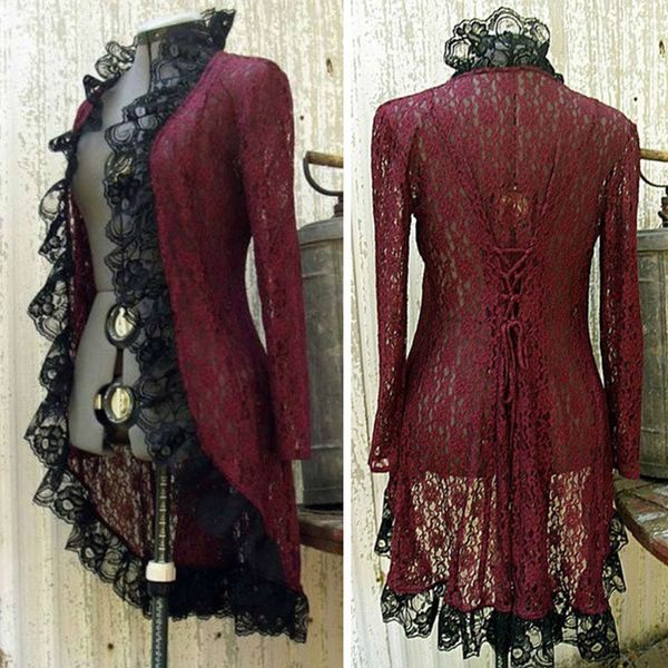 women coat autumn winter cardigans bridesmaid lace flounce collar ladies jacket long sleeve party vintage cardigans, Black;brown
women coat autumn winter cardigans bridesmaid lace flounce collar ladies jacket long sleeve party vintage cardigans, Black;brown