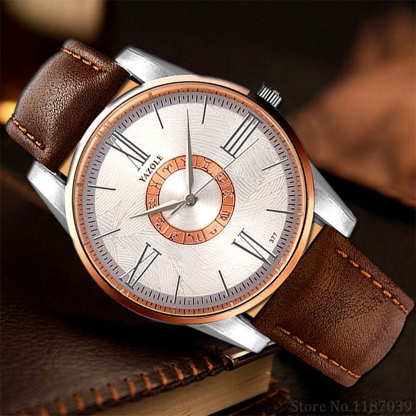 yazole wrist watch men watches fashion casual style male quartz watch for men clock classic wristwatch hours relogio masculino, Slivery;brown
yazole wrist watch men watches fashion casual style male quartz watch for men clock classic wristwatch hours relogio masculino, Slivery;brown