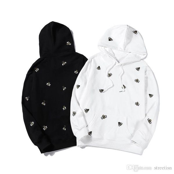 luxury mens designer hoodie bee embroidery fleece stitching autumn spring pullover fashion men women streetwear hoodies, Black
luxury mens designer hoodie bee embroidery fleece stitching autumn spring pullover fashion men women streetwear hoodies, Black