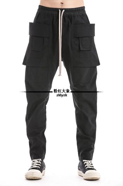 27-46 2018 new men's clothing gd hair stylist fashion street casual baggy pants overalls harem pants plus size costumes, Black
27-46 2018 new men's clothing gd hair stylist fashion street casual baggy pants overalls harem pants plus size costumes, Black