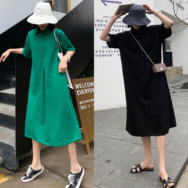 new summer maternity dress woman loose version large size dresses pregnant woman dress, White
new summer maternity dress woman loose version large size dresses pregnant woman dress, White