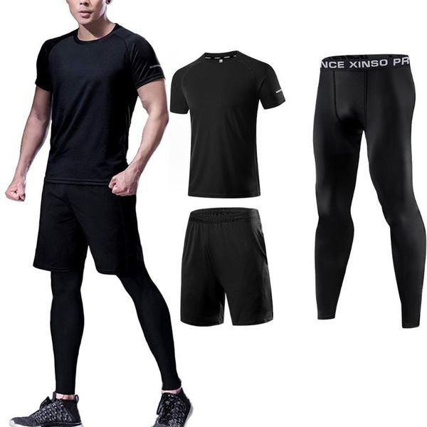 men's compression sportswear suits gym tights training clothes workout jogging sports set running tracksuit dry fit plus size, White;black
men's compression sportswear suits gym tights training clothes workout jogging sports set running tracksuit dry fit plus size, White;black