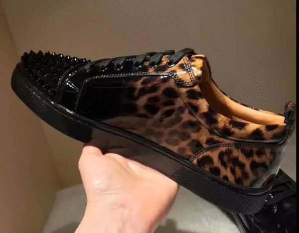super quality wine red bottom men sneakers low cut leopard patent leather spiked sneaker,famous brand red sole junior men flat shoes, Black
super quality wine red bottom men sneakers low cut leopard patent leather spiked sneaker,famous brand red sole junior men flat shoes, Black